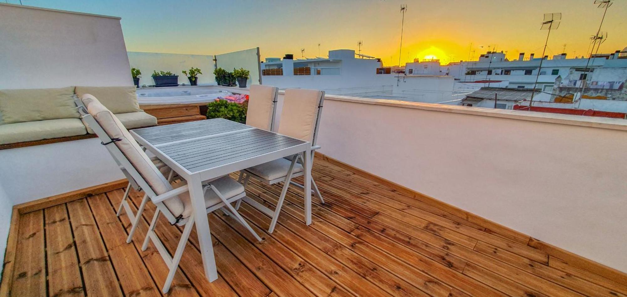 Ferienwohnung Penthouse With Jacuzzi, And Garaje Grupo Ac Gestion Cádiz Exterior foto